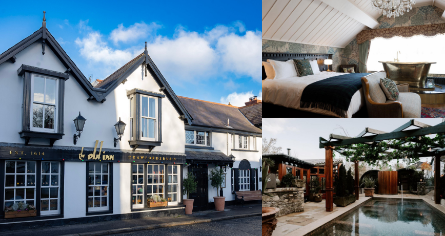 A trio of images of The Old Inn, Crawfordsburn
